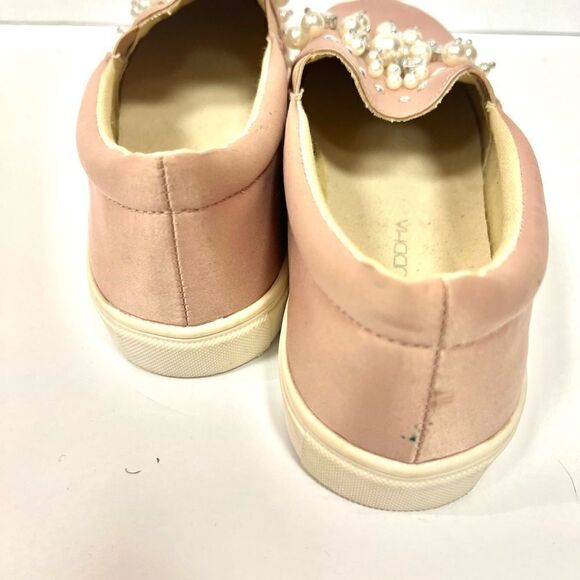 - Big Buddha pink satin “ bling” sneakers. Size 9.5 - Picture 4 of 8